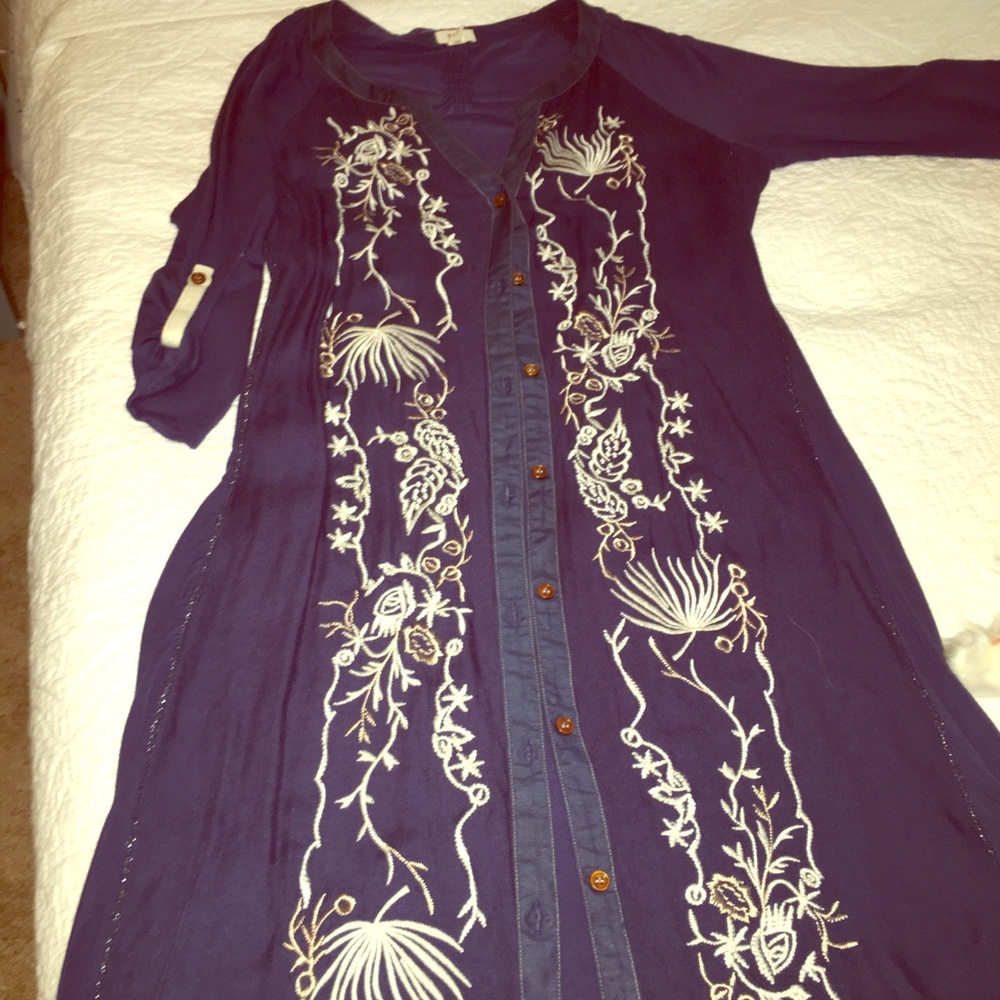 Vintage style button down dress